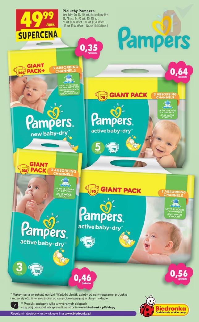 pampers biedronka 49.99 2018