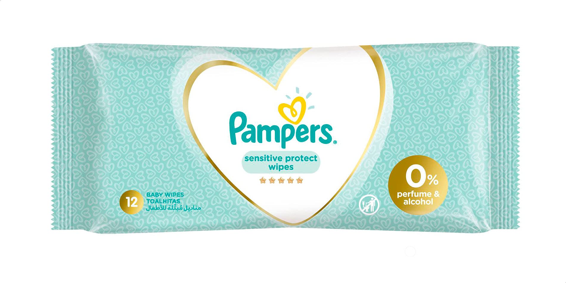 pampers baby wipes 12 pack