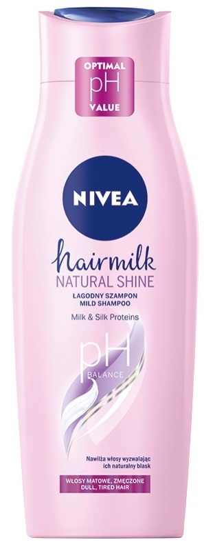 nivea szampon hairmilk natural shine