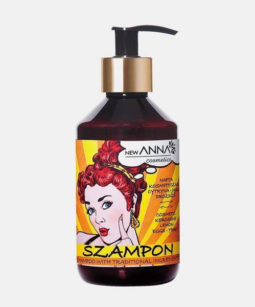 anna kerosene szampon do włosów z nafta kosmetyczna drozdzami jajkiem