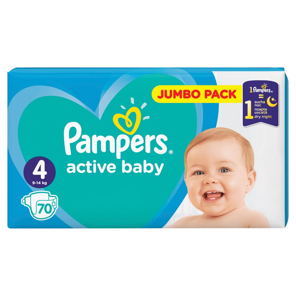 pieluchy pampers 4 active baby