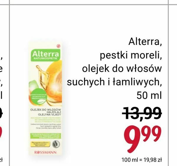 rossmann alterra olejek do włosów