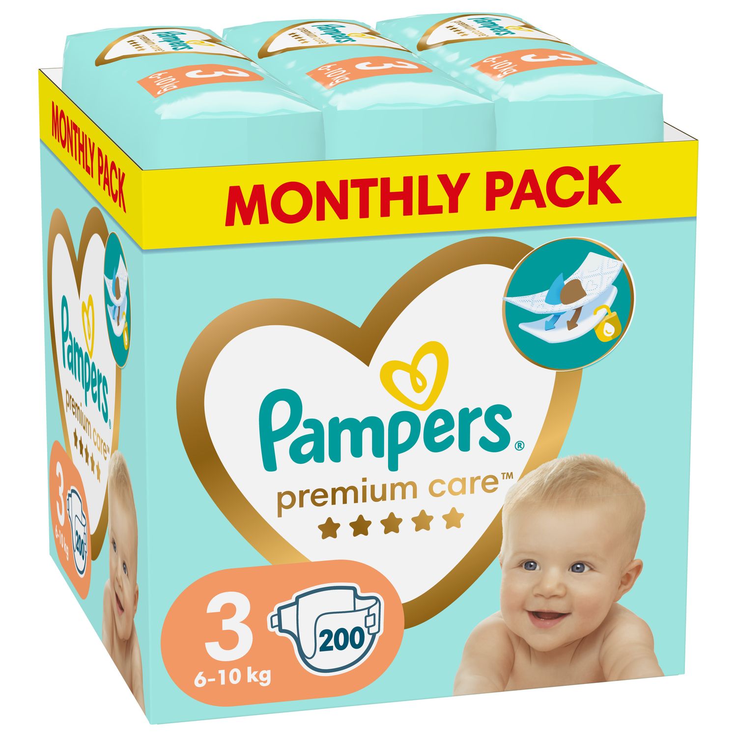 pampers care 3 cena