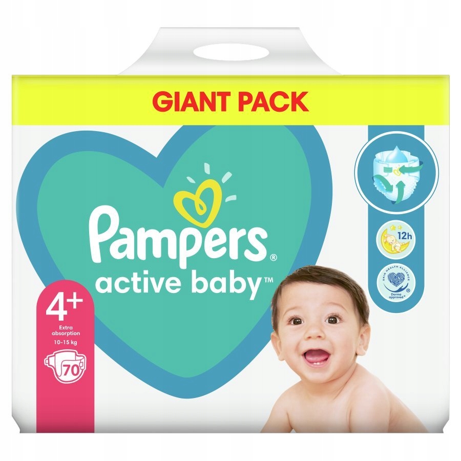 pampers 4+ po 70 szt