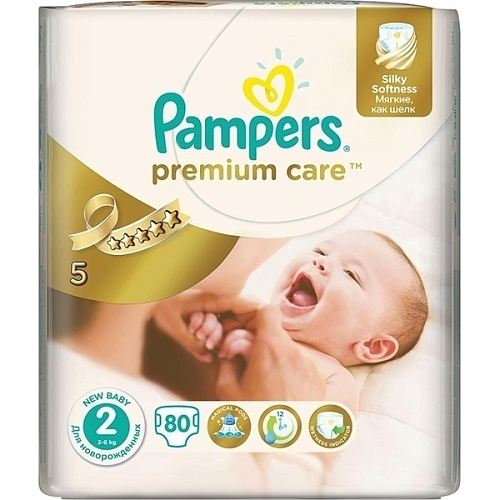 pampers premium care 2 mini 3-6kg 80szt