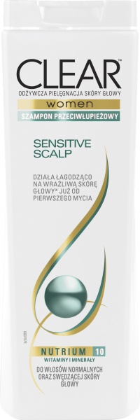 clear women szampon do włosów sensitive scalp