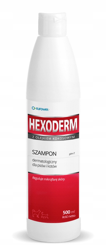 hexoderm szampon dermatologiczny pies kot 500 ml