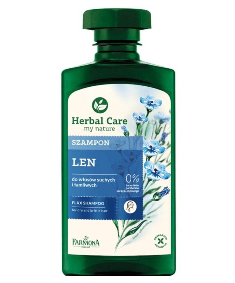 herbal care aloes i kwiat lnu szampon