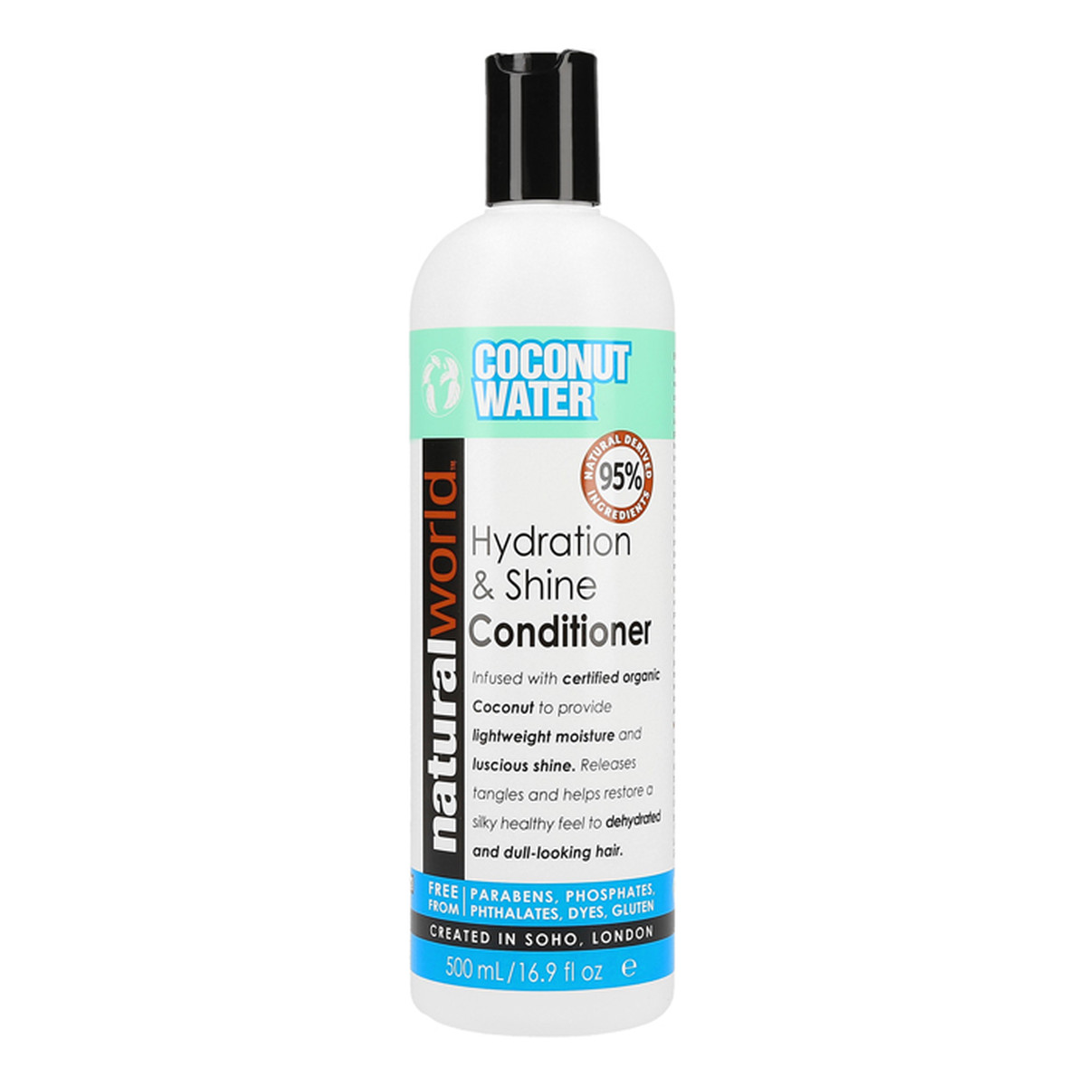 natural world coconut water hydration & shine opinie szampon