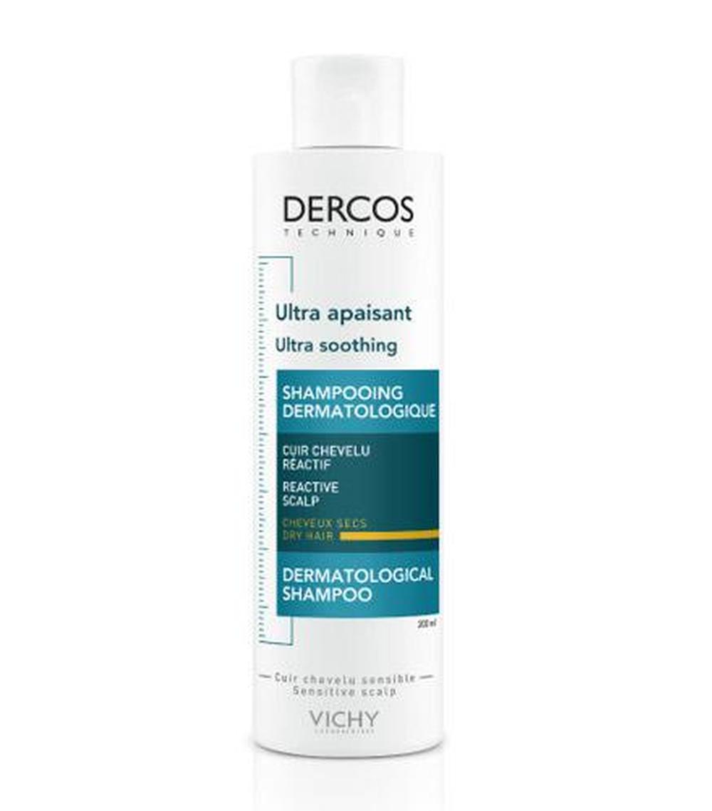 vichy dercos szampon przeciwłupieżowy i wzmacniający włosy suche