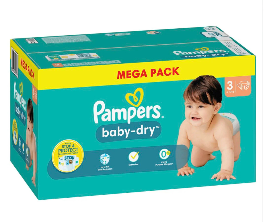 mega pack pampers size 3