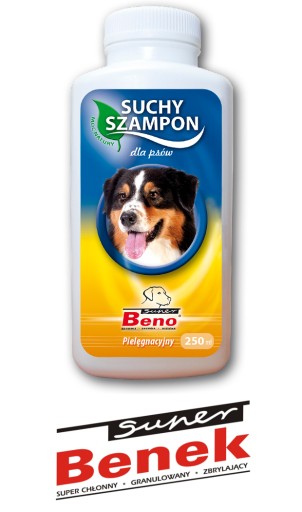 benek suchy szampon dla psów