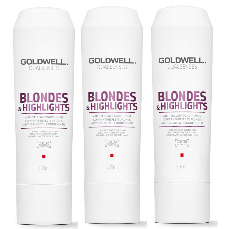 goldwell dualsenses blondes&highlights odżywka do włosów blond i z pasemkam