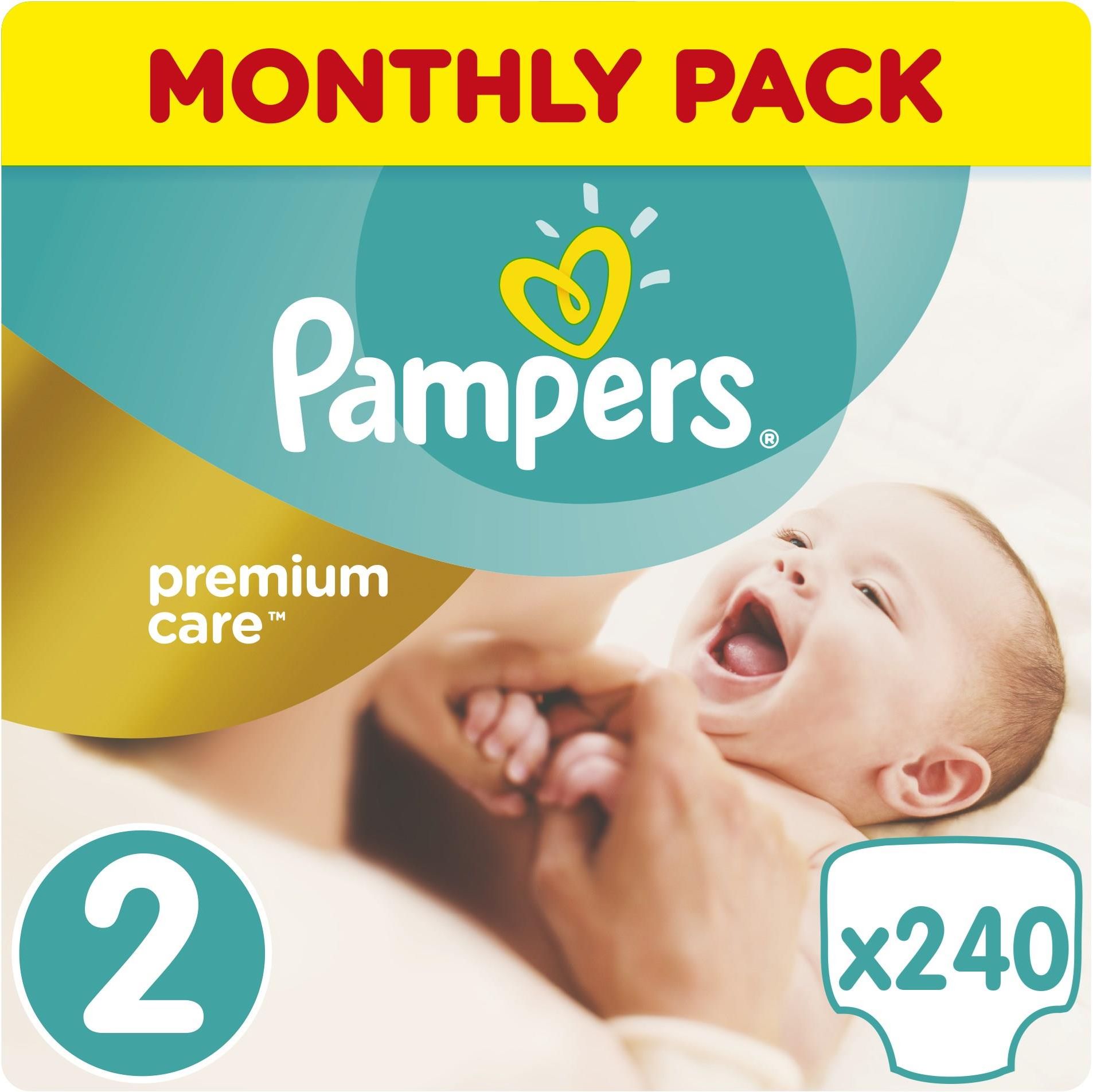 pampers premium care pieluchy jednorazowe rozmiar 2 mini 240 szt