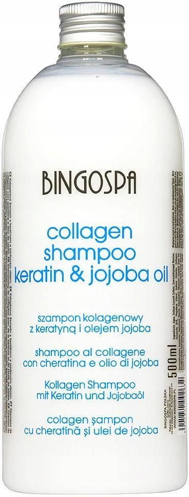 bingospa kolagenowy szampon z olejkiem jojoba