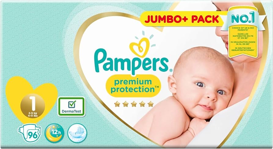 pampers premium care białe