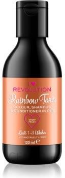 rainbow shots koloryzujący szampon z odżywką do włosów sweet peach