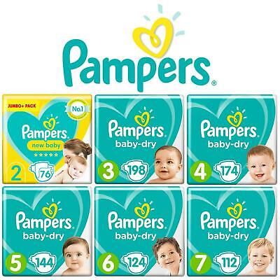 pampers new baby dry giga box 144