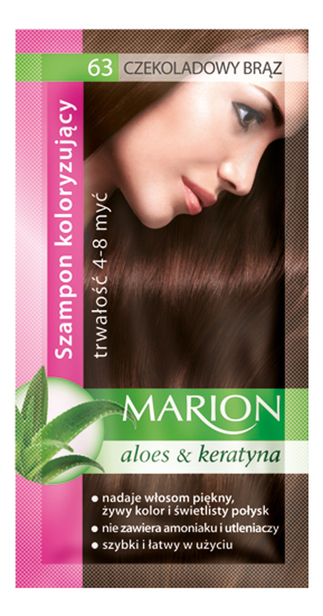 marion szampon koloryzujący czekoladowy brąz