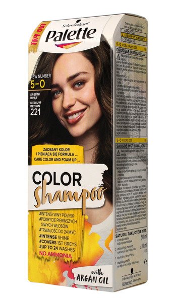 szampon do włosów kolor średni brąz