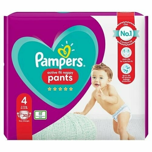 pampers 4+ active fit male paczki