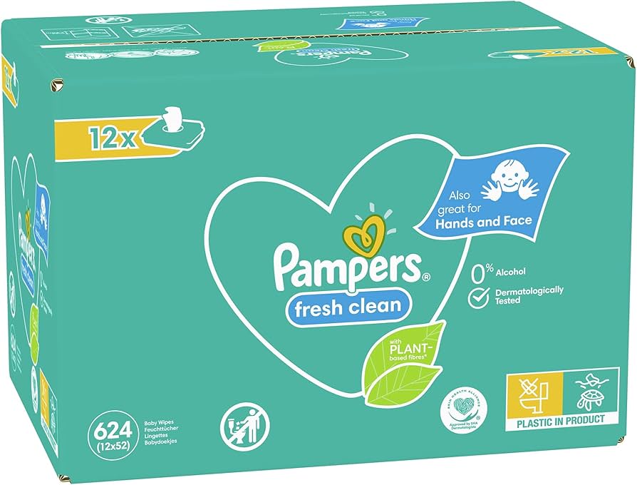 pampers fresh clean 12x