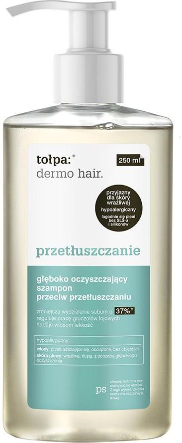 dermo hair głęboko oczyszczający szampon przeciw przetłuszczaniu 250 ml rosmann