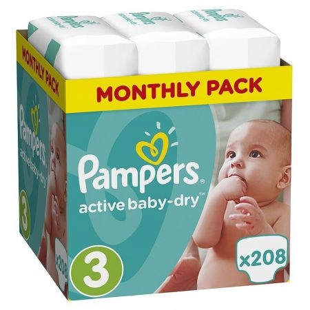 pampers pieluszki active baby 3 midi 208