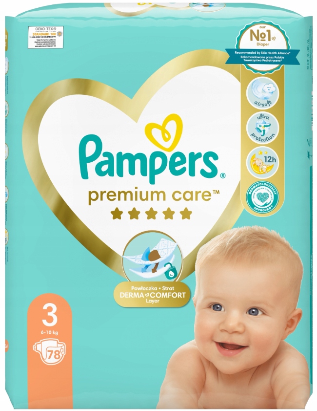 pieluchy pampers premium care 3 cena