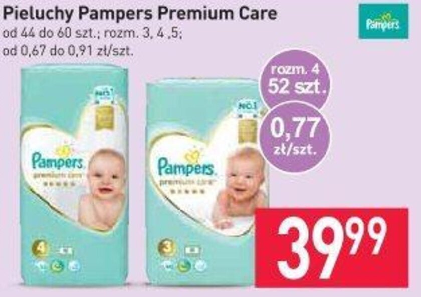 promocja na pampers premium care