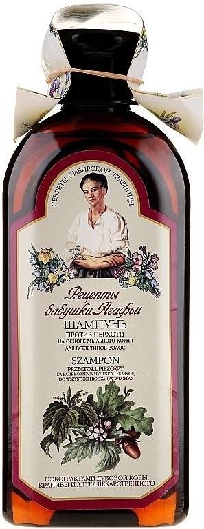 babuszka agafia szampon czarny przeciwłupieżowy 350ml