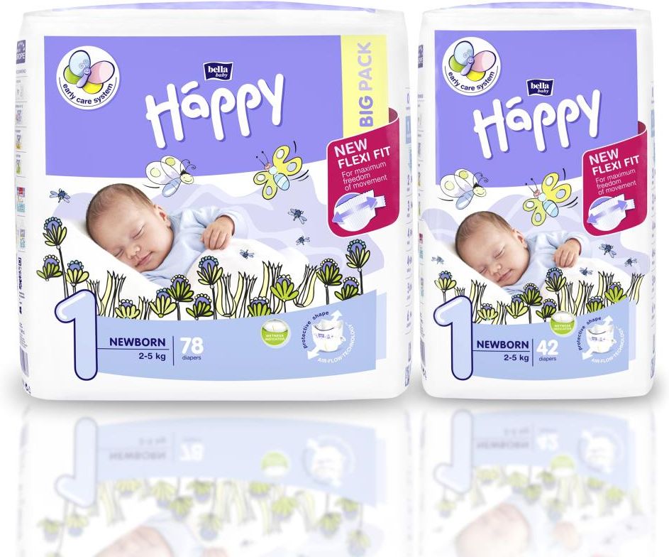 pieluchy new flexi fit happy newborn opinie