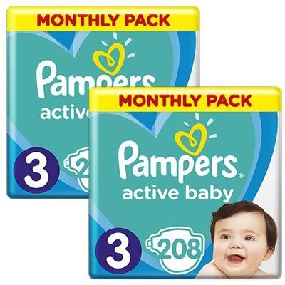 pampers active baby dry pieluchy rozmiar 3 midi 68 szt