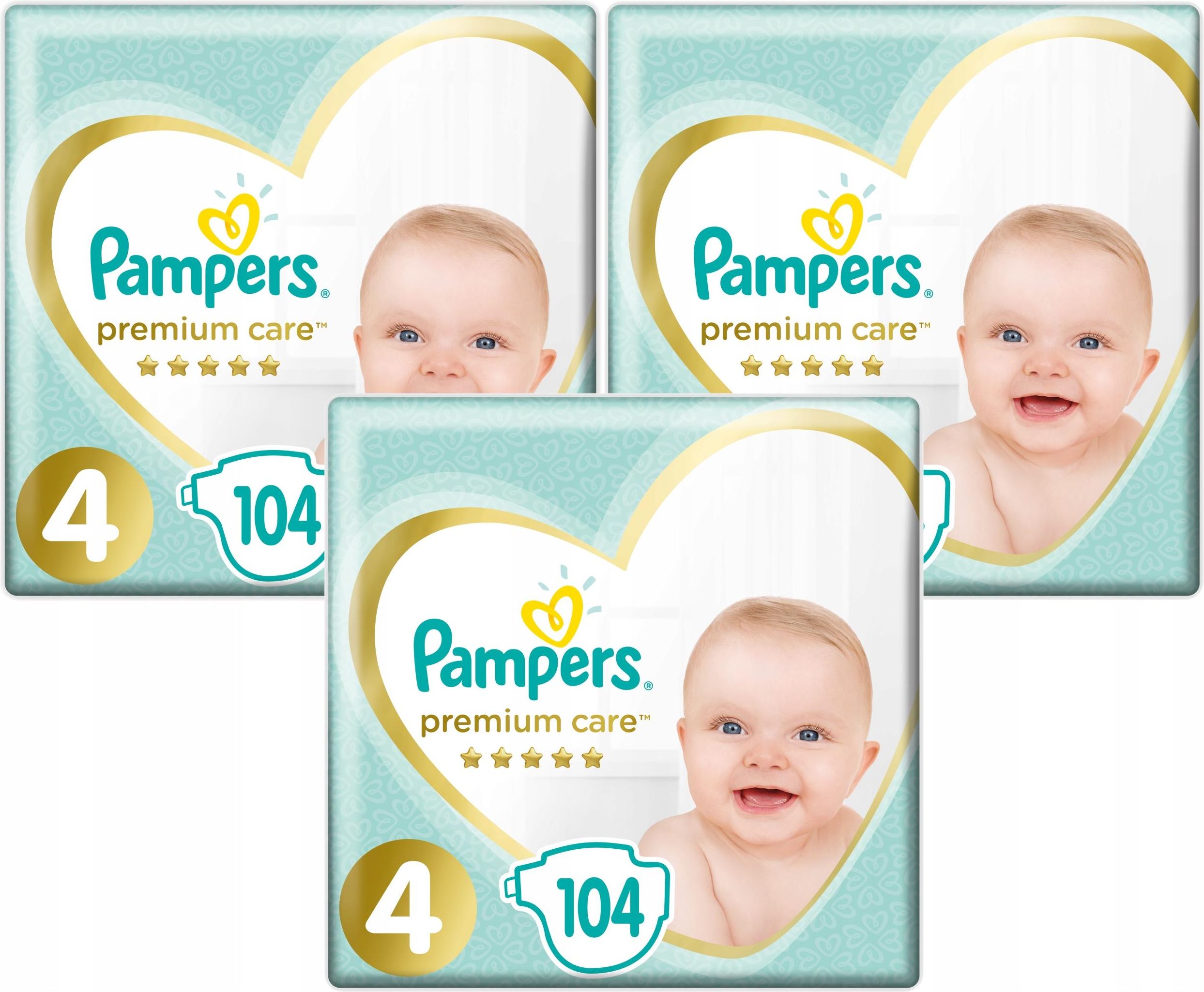 ceneo pieluchy pampers premium care 4 maxi 104szt