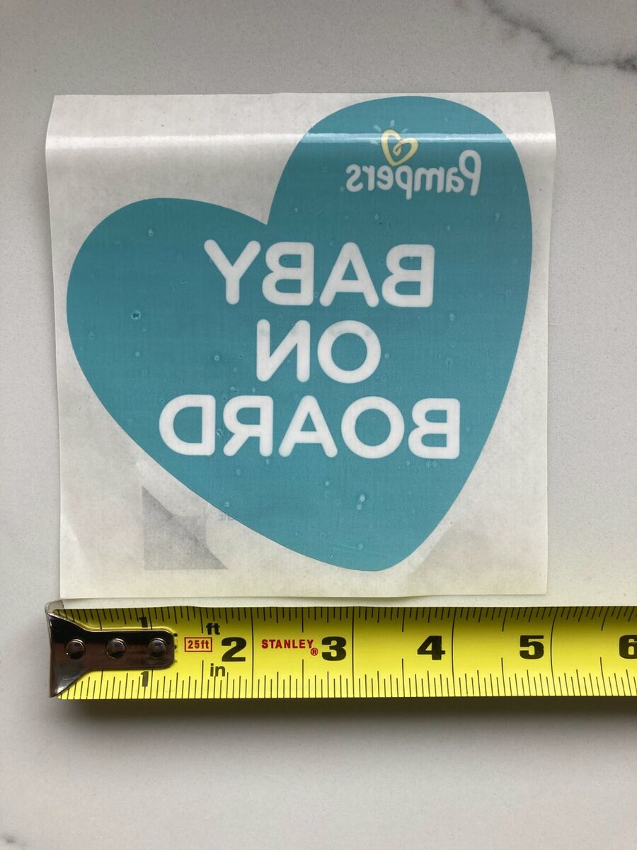 stickers on box pampers