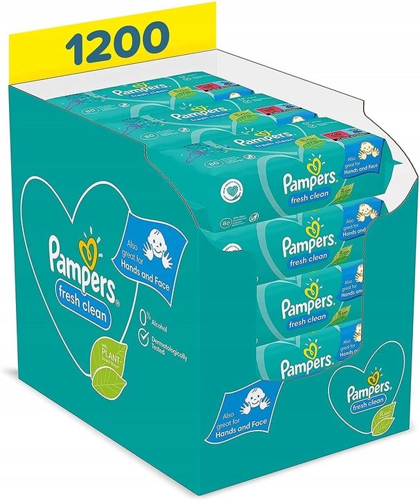 pampers mokre chusteczki biedronka