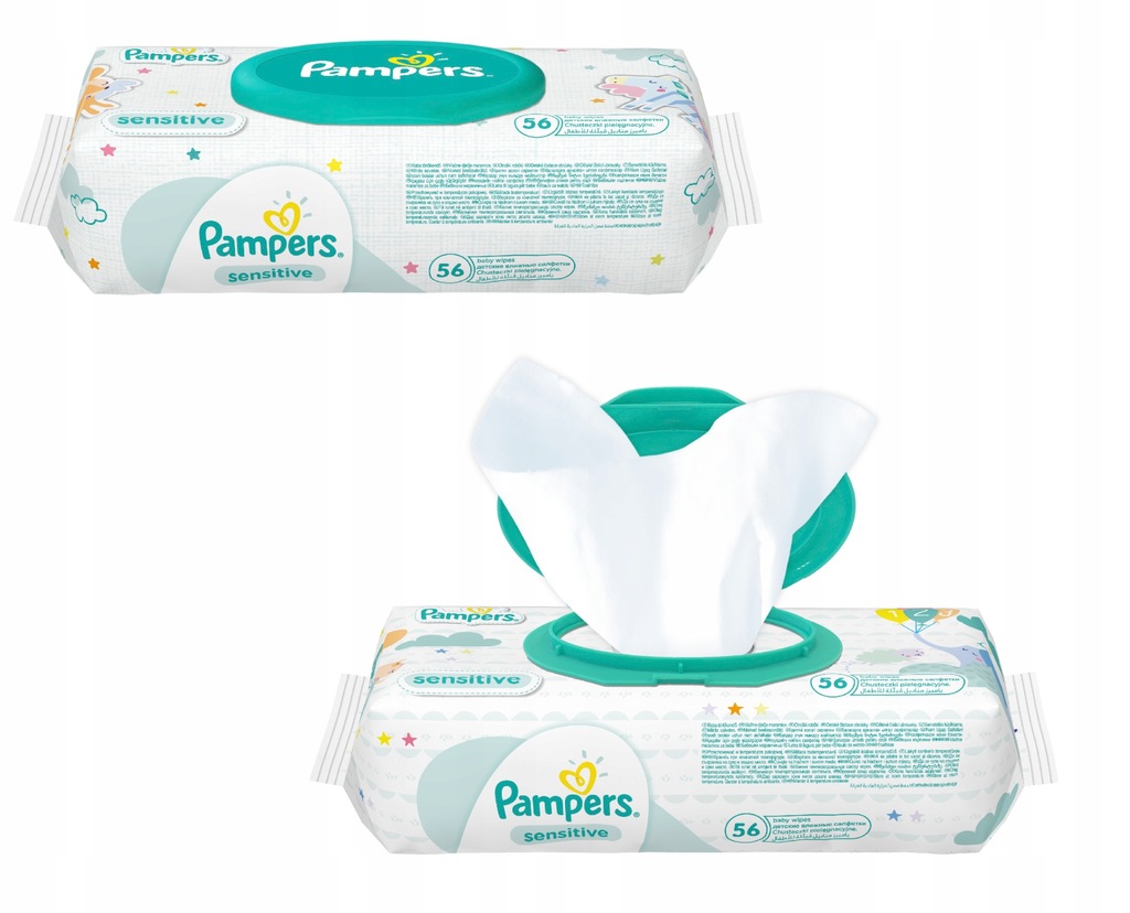 chusteczki pampers sensitive 12x56