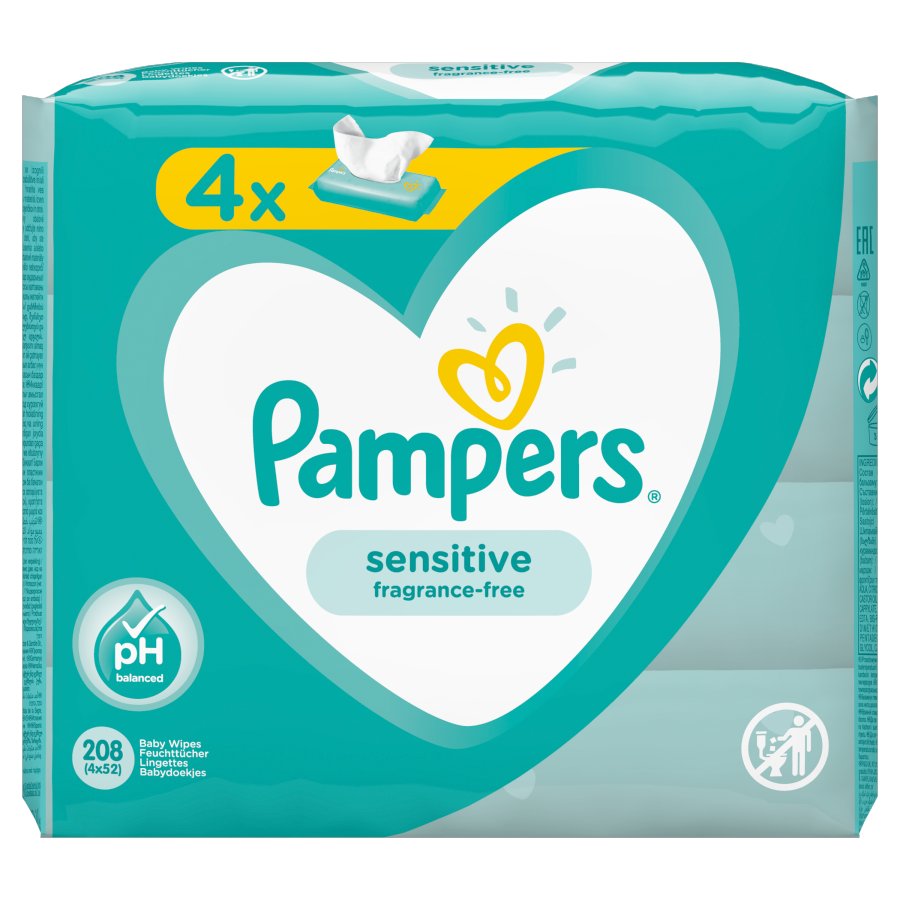 chusteczki pampers sensitive od 1 dnia zycia