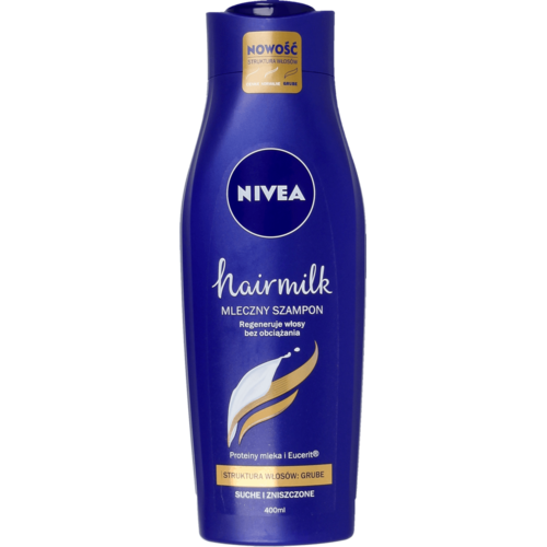 nivea szampon mleczny o stroktoze cienkiej