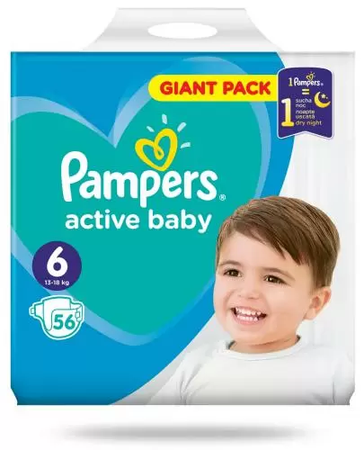 cena pieluch pampers active baby 6