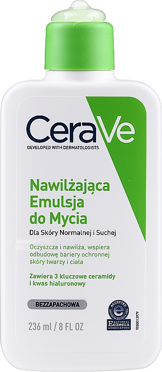 cerave zel do mycia twarzy nawilżająca emulsja