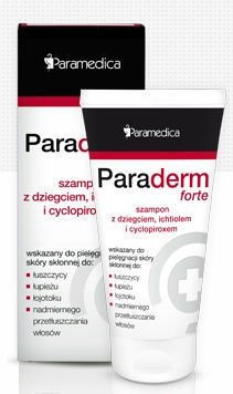 paraderm szampon z dziegciem 150g skład