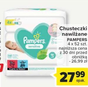 carrefour chusteczki nawilżane pampers sensitive