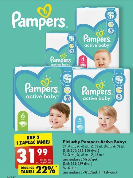 pampers active baby 4 biedronka