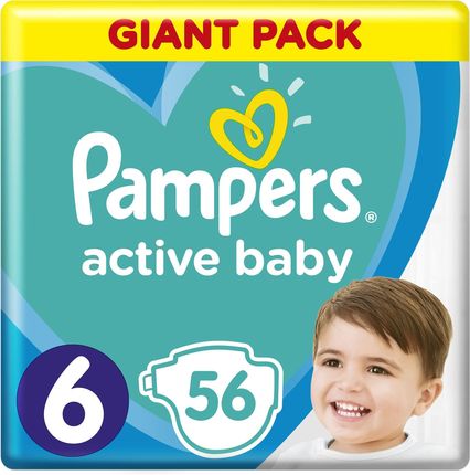 pieluchy pampers 6 56 sztuk