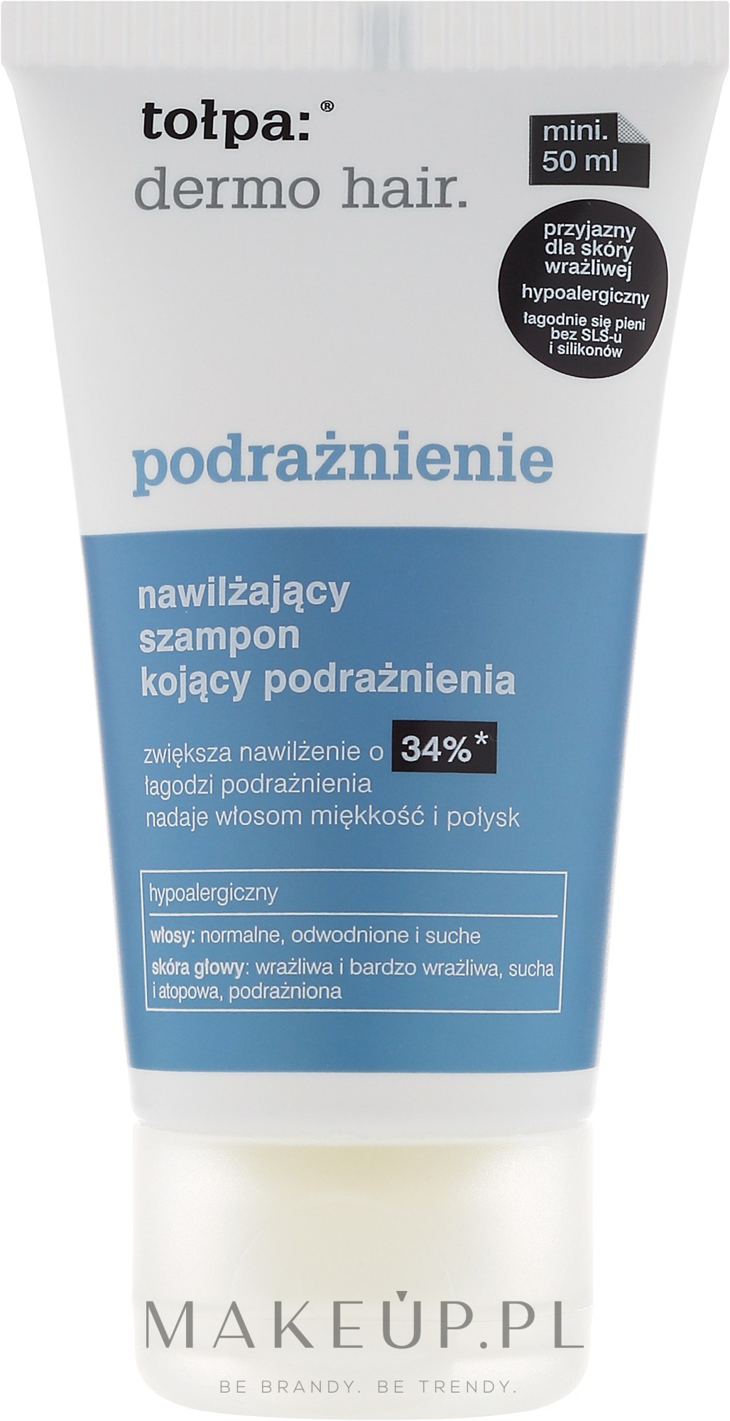 tołpa dermo hair nawilżający szampon kojący podrażnienia wizaz