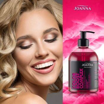 joanna color boost complex szampon tonujacy różowy hebe