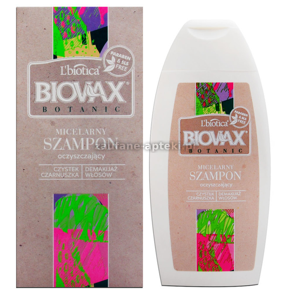 biovax botanic micelarny szampon oczyszczający