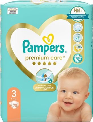 pampers pieluchy premium care 3 midi 204 szt ceneo