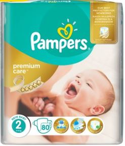 pampers premium care 1 2-5kg 88szt